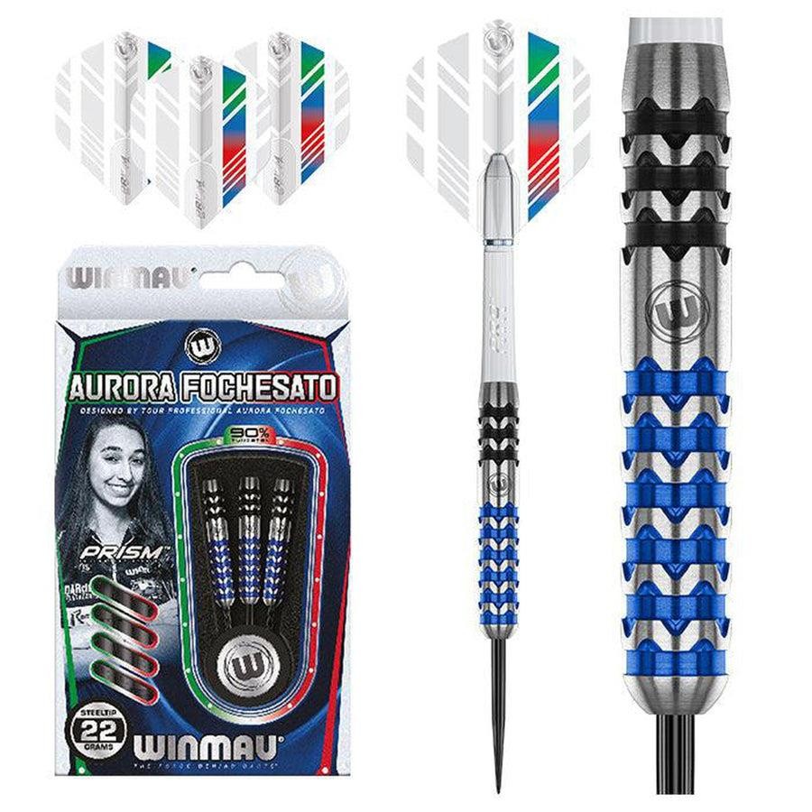 Winmau Aurora Fochesato 90% Tungsten Steel Tip Darts - 22g