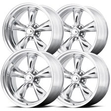 (Set of 4) Staggered AR VN515 Torq Thrust II 20" 5x127/5x5" Polished Wheels Rims