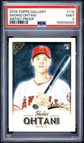 2018 Topps Gallery Shohei Ohtani #116 Artist Proof PSA 9 Rookie