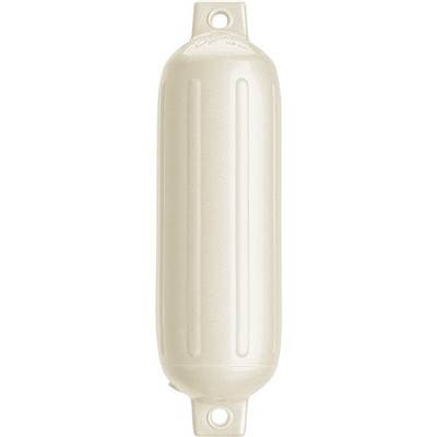 Polyform G-3 Twin Eye Fender 5.5'' x 19'' - Metallic White (G-3 METALLIC WHITE)