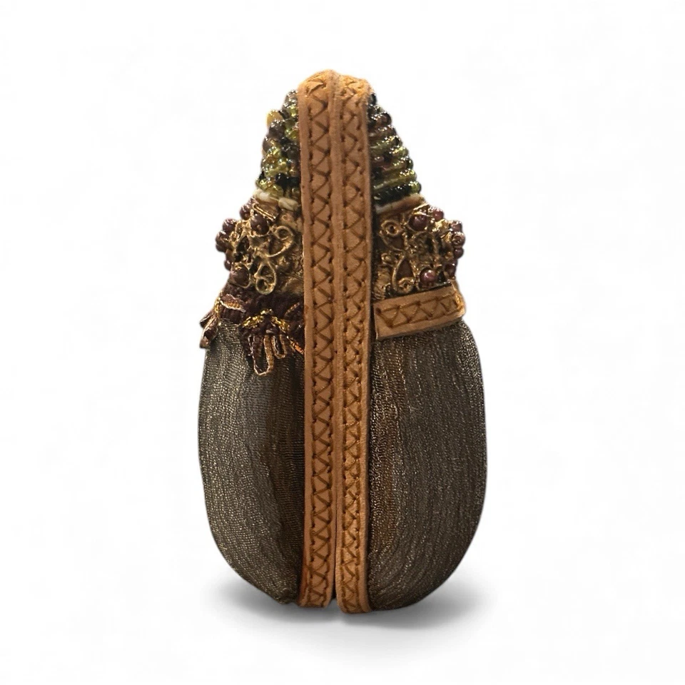 Mary Frances vintage beaded jeweled cross evening clutch bag – no strap - Image 4 of 4