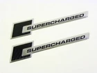 2 RANGE ROVER CARBON FIBER SUPERCHARGED EMBLEMS BLACK