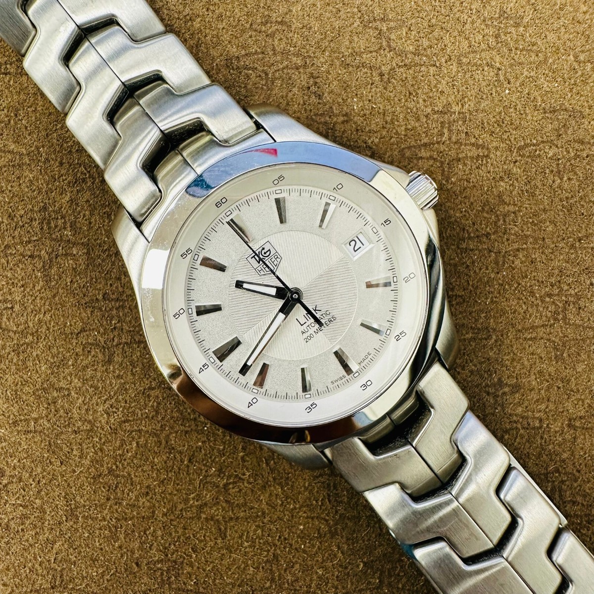 TAG Heuer WJF2111 Link Automatic Pre-Owned Watch Only - 7155 | eBay