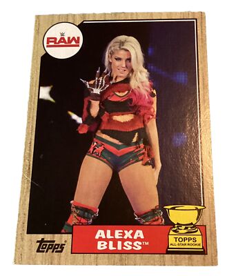 2017 Topps WWE Heritage Alexa Bliss Rookie Topps All Star Rookie RC #40