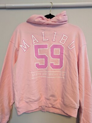 Barbie Malibu Club Full Zip Hoodie Graphic Sweatshirt Womens