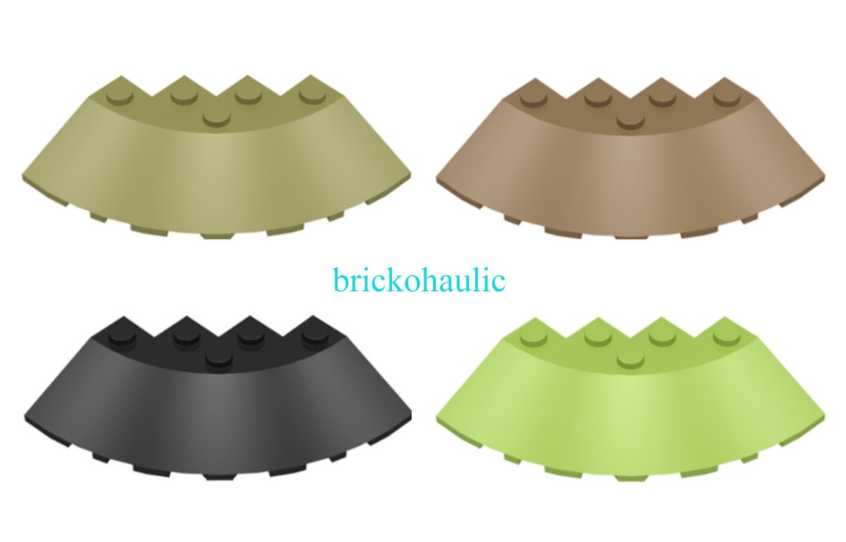 Lego Brick Round Corner 6 x 6 with Slope 33 Edge, Facet