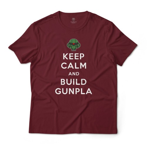 Keep Calm and Build Gunpla Gundam Zaku Mobile Suit Anime Grafik Kunst lustiges T-Shirt - Bild 5 von 8