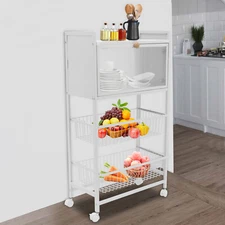 4 Tier Baker's Rack Microwave Oven Stand Kitchen Cookware Organizer Shelf USA