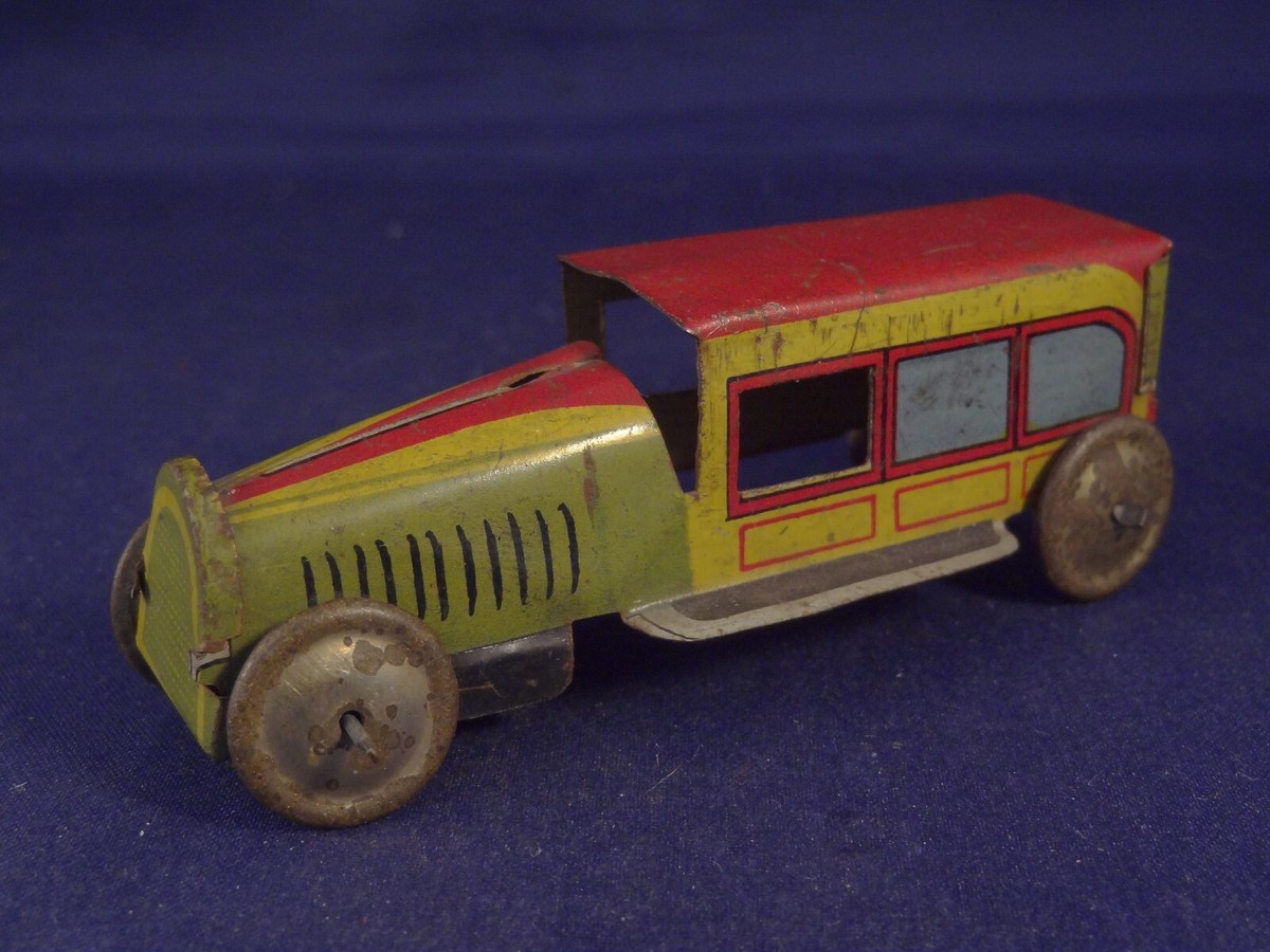 Ancien Jouet Voiture Penny Toy Issmayer Fischer - Tôle Litho Années 1920
