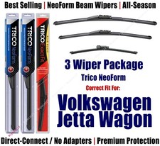 3pk Wipers Front/Rear NeoForm 2011-2014 Volkswagen Jetta Wagon - 162415/1915/13G