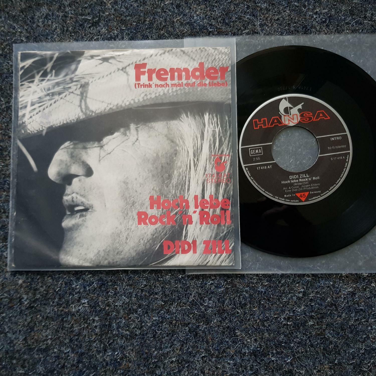 7"" Single Vinyl Didi Zill - Fremder/ Hoch lebe Rock 'n' Roll