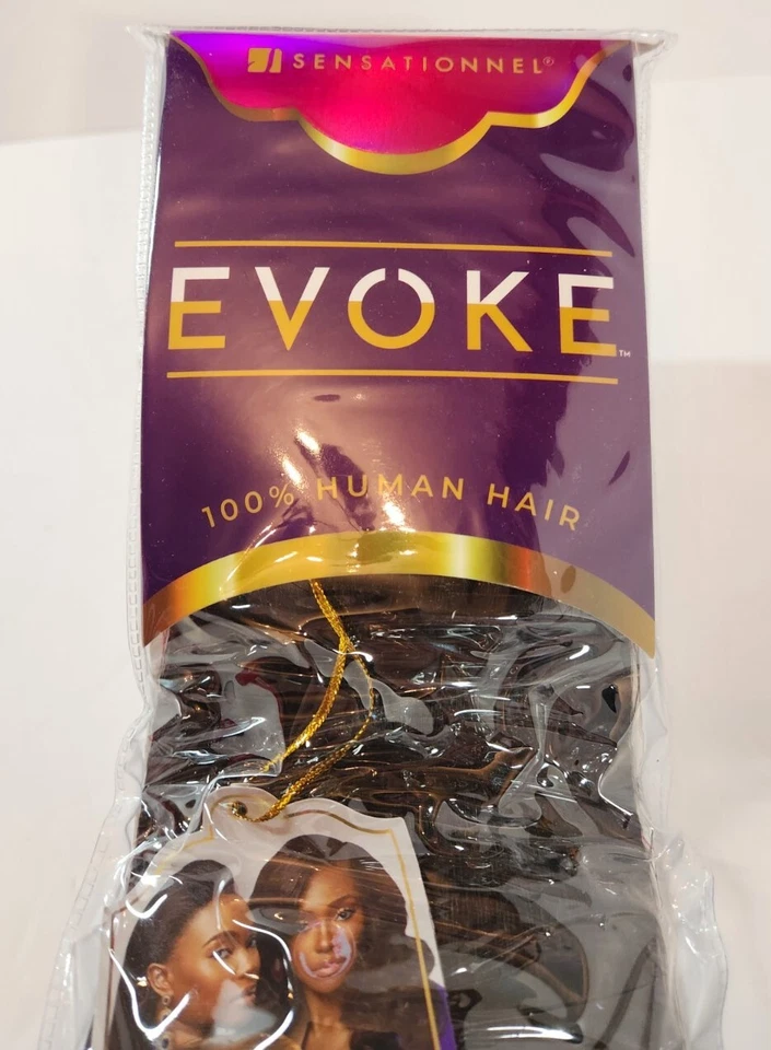НОВЫЙ ЗАПЕЧАТАННЫЙ Sensationnel Evoke 100% Плетение Человеческих Волос Империя Яки 14" Натуральный 1B - Изображение 2 из 4
