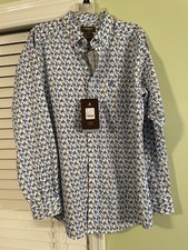 Ariat Peerce Cowboy Western Classic Fit Print Men  s Button Down Shirt Brand NEW