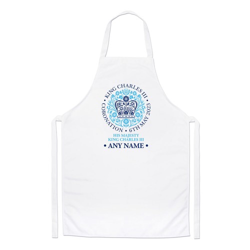 Personalizado Coronación Emblema Celeste King Charles III Chefs Delantal Regalo - 第 1/1 張圖片
