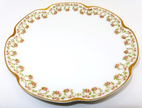 Haviland, Limoges Schleiger 980 Pink Roses & Bows Dessert Plate, 7 1/2" LOT OF 8 - Picture 8 of 22