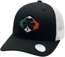 Dublin Ireland Flag Patch Trucker Mesh Snapback