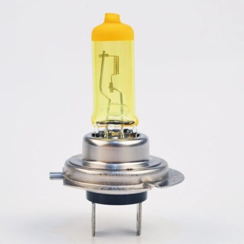 AMPOULE LAMPE H7 + H1 100W JAUNE YELLOW 3000K HALOGENE POUR FEU PHARE XENON 12V - Picture 2 of 18