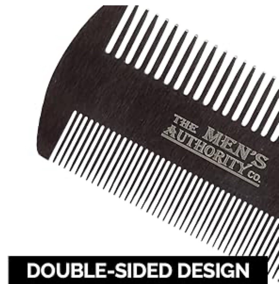 Metal Steel Slim Hair Comb Beard Comb for Men Mustache Comb Wallet Comb