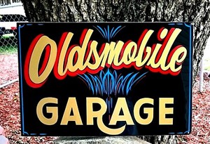 Personalized " BIKER " GARAGE SHOP Hand Painted Bike Motorcycle SIGN Pinstripe