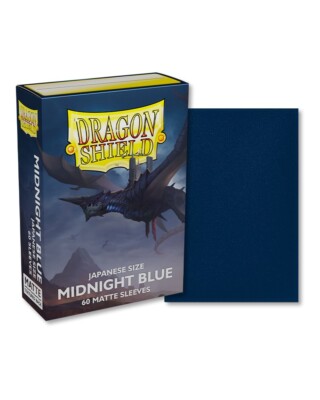 (60-Pk) Dragon Shield Card Sleeves MIDNIGHT BLUE MATTE Small/Mini Size Japanese