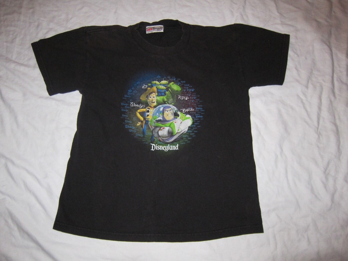 Toy Story vtg T Shirt 90s Disney RARE Buzz Lightyear Woody Rex 