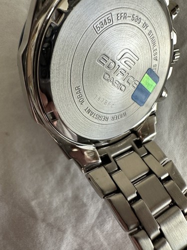 Casio 5345 Edifice EFR -539 DY Stainless Steel Wrist Watch for Men - Picture 5 of 9