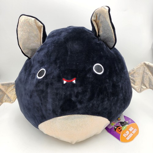 Halloween Squishmallow 12"" Flip A Mallow Paxton Kürbis Emily schwarze Fledermaus 2021 - Bild 2 von 7