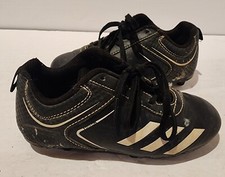 Adidas Youth Rundown TPU Black Baseball Cleats Youth Size 12 K  ABBC21 Boys 12K