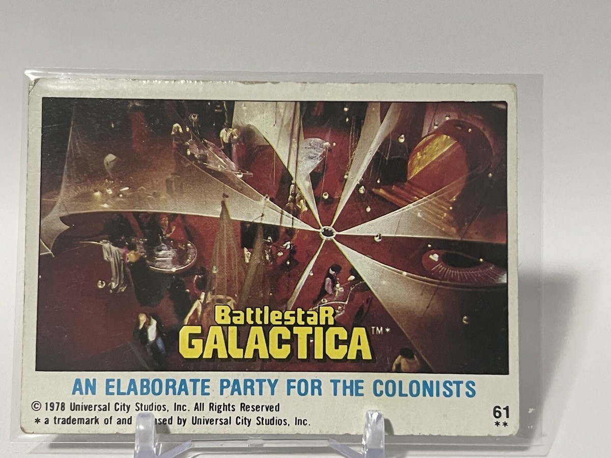 その他 1978 Battlestar Galactica trading cards 1978 BATTLESTAR GALACTICA SINGLE TRADING CARD #1 LORNE GREENE IS