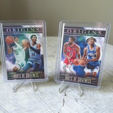 2023-24 Panini Origins Morant/Jackson Jr.  &amp; Embiid/Maxey Roots of Greatness
