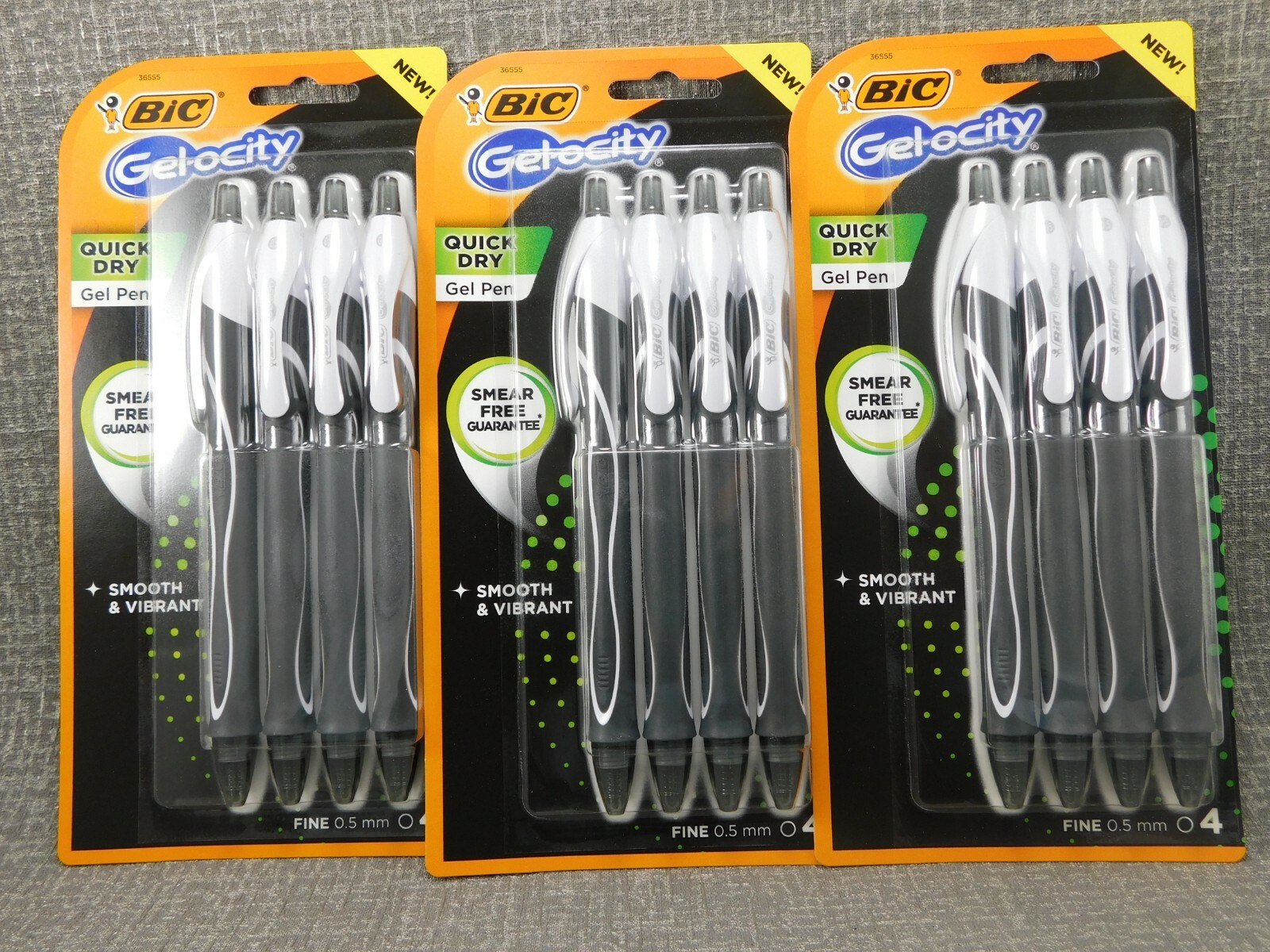 bic gelocity quick dry gel pen smear free guarantee smooth & vibrant