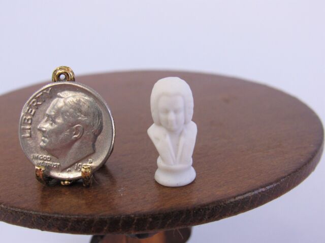 IGMA Artist Miniature BACH BUST Carol Pongracic 1:12 Dollhouse Sculpture IGMA Artist Miniature BACH BUST Carol Pongracic 1:12 Dollhouse Sculpture