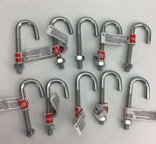 QTY 10 NATIONAL HARDWARE N232-918 J-SCHRAUBE 5/16 ZOLL X 3 ZOLL SWL 160 PFUND KOSTENLOSER VERSAND