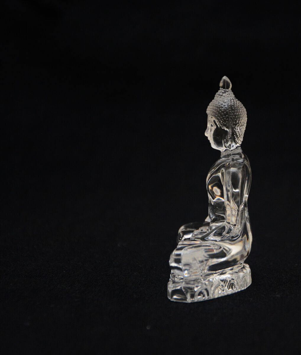 Super Crystal Plastic Buddha Statue 7CM X 5CM X 3XM Home Car