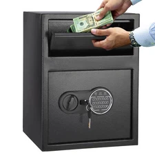 Digital Depository Safe Drop Box Deposit Security Safe Lock Box with Slot Home