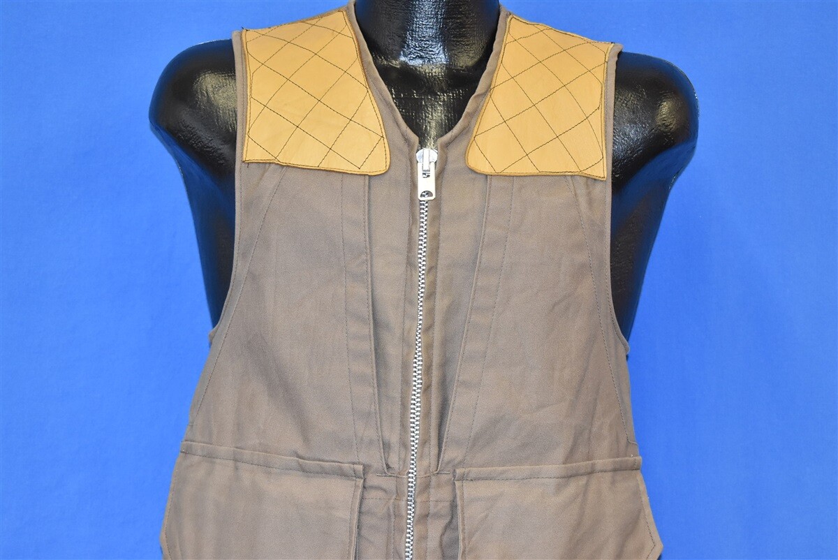 vintage 50s 10-X SPORT CLOTHING HUNTING SHOOTING ZIPPER FRONT VEST vintage 50s 10-X SPORT CLOTHING HUNTING SHOOTING ZIPPER FRONT VEST