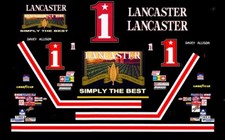 1 Davey Allison Lancaster Tobacco 1985 1/64th HO Scale Slot Car Decals