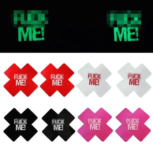Cross Self-Adhesive Breast Luminous Satin Nipple Cover Bra Pasties Pad Stickers - 第 3/4 張圖片