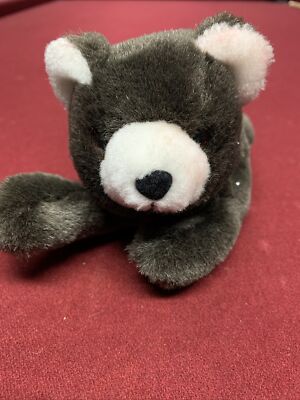 Steven Smith Bear Bean Bottom  Stuffed Animal Plush Brown Eyes Small 7''