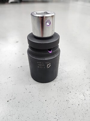 Sunex 556D , 1'' Drive , 6 Pt , 1-3/4'' Deep Impact Socket With 3/4'' To 1'' Adapter