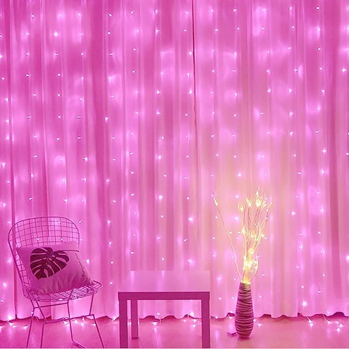 String Lights 1 Pink & 1 Green 40 Feet LED Pixcal Light -Home Office Decoration - Picture 20 of 24
