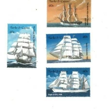 Turks and Caicos - 2001 - Ships - Set of Four - MNH