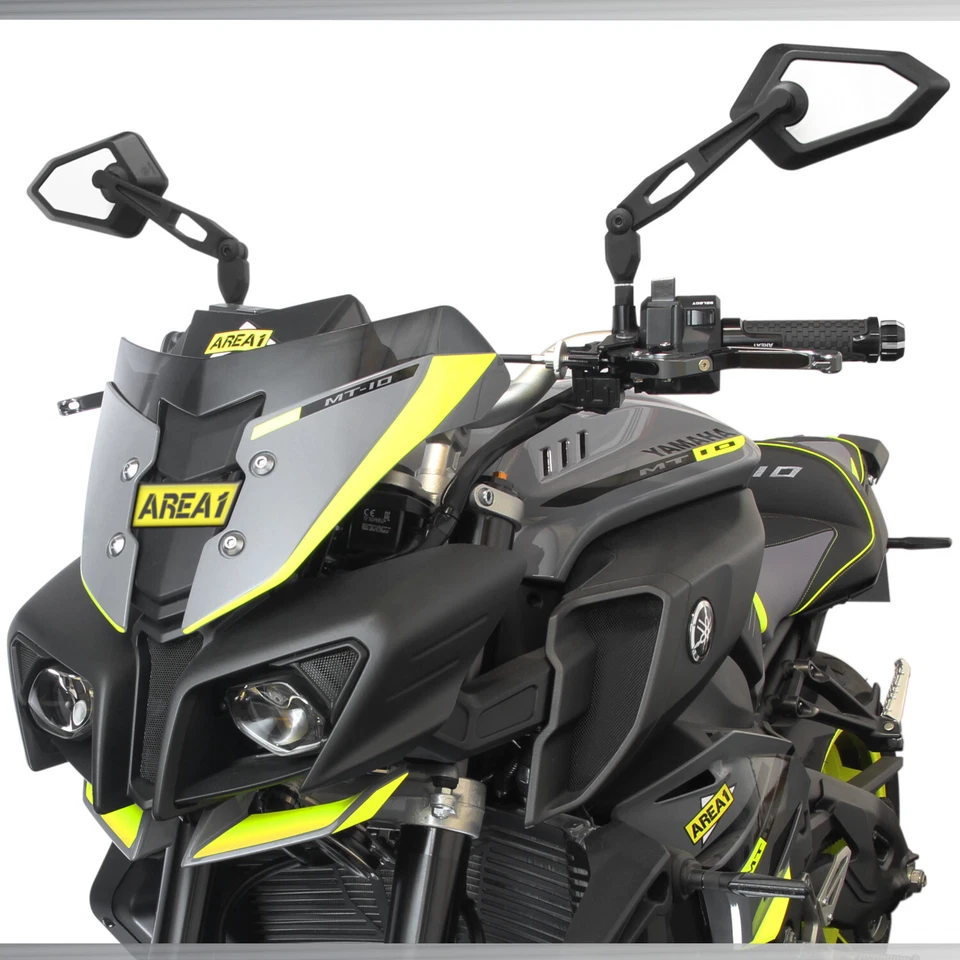 Motos Extremos De La Barra Manija Espejo Area1 Juego Retrovisores - Imagen 3 de 4