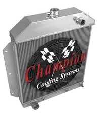 Ar Champion 2 Row Radiator Ford Configuration16 Fan-1949-1953 Ford Cars V8 Eng Ar Champion 2 Row Radiator Ford Configuration16 Fan-1949-1953 Ford Cars V8 Eng