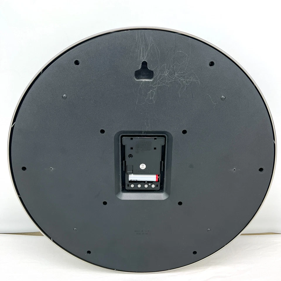 La Crosse Technology WT-3161 Black & Stainless Wall Clock 16" Battery Powered - Image 3 of 4