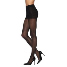 2XL= Q + Tamara Sexy Black Control Top Pantyhose Hooters Uniform Lingerie Work