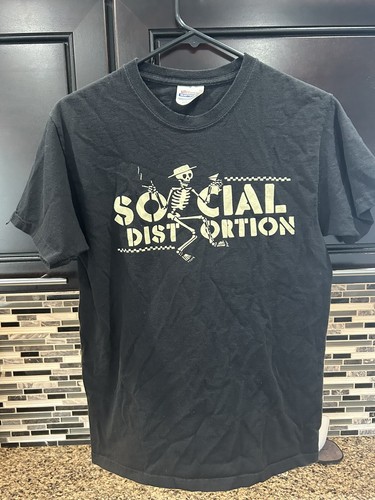 Vintage Social Distortion Short Sleeve Concert T Shirt Hanes Sz Small