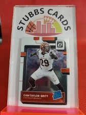 Cam Taylor-Britt 2022 Donruss Optic Football Rated Rookie #271 Bengals 