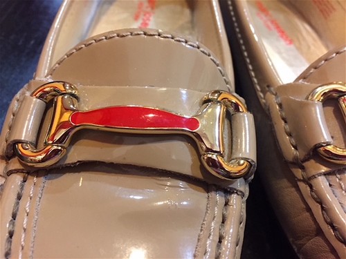 MARC JOSEPH NEW YORK GRAND ST PATENT LEATHER  HORSE BIT LOAFERS  TAN SZ 6 BRAZIL - Picture 3 of 12