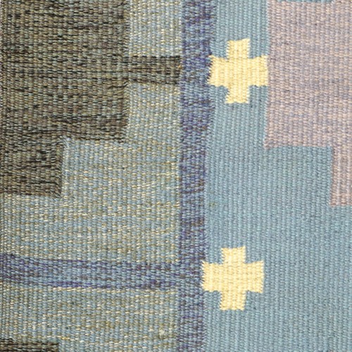 Vintage Beautiful Swedish Scandinavian Soft Kilim, Bedroom Kilim 2x6 ft Rug - Picture 2 of 3
